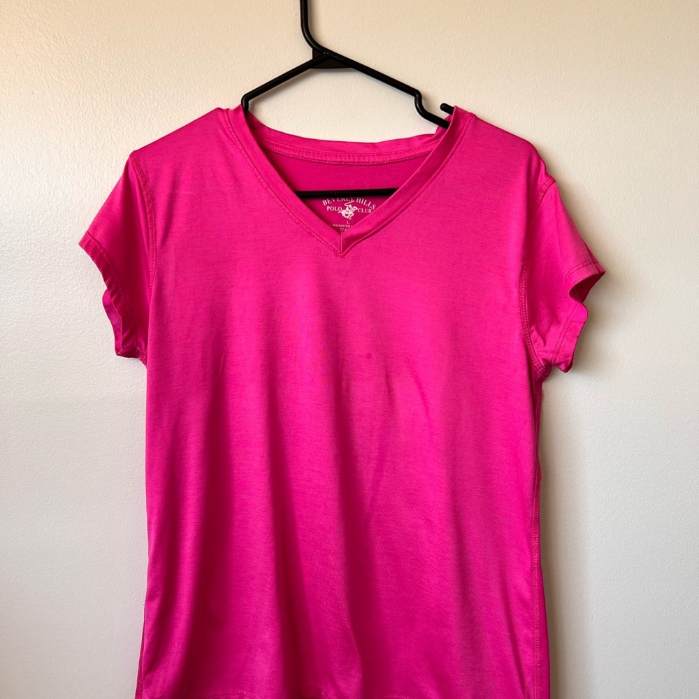 Beverly Hills Polo Club Pink Short Sleeve Tee
